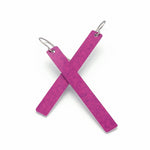 Berry color rod bar earrings by ColorUpLife.